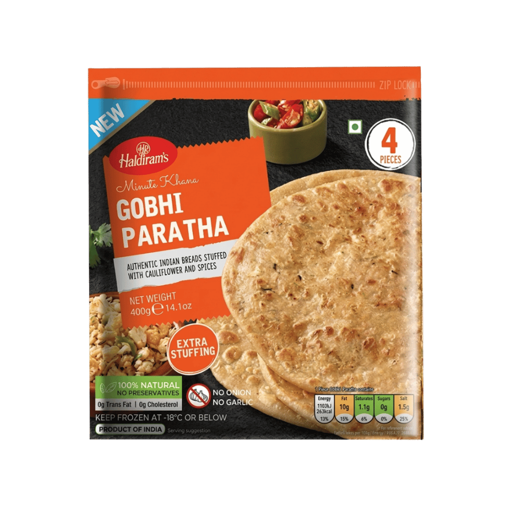 Haldiram's Gobhi Paratha 4 pcs buy online USA - 1